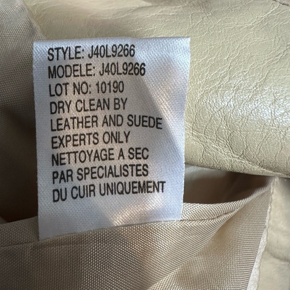 Theory Tan Beige Leather Pants - Picture 6 of 9